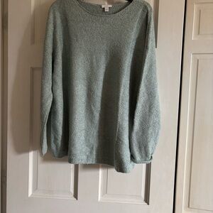 J. Jill Soft Sage Crew Neck Sweater